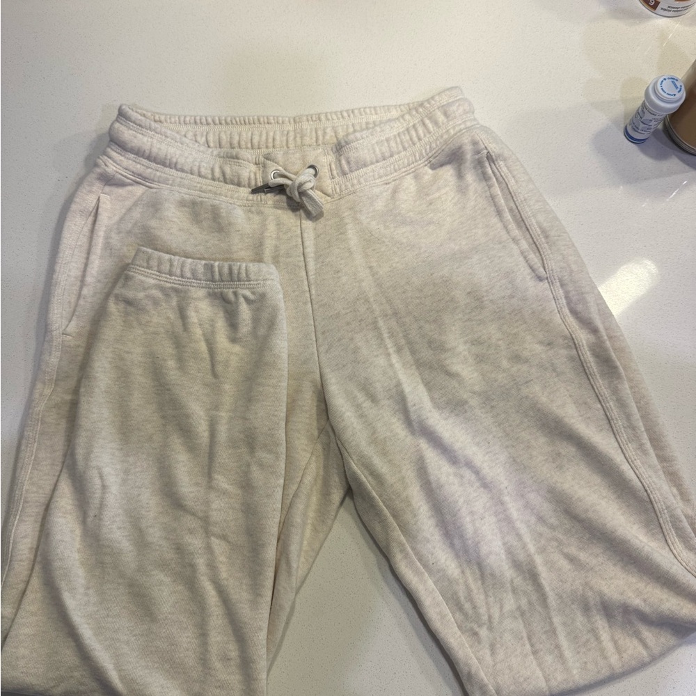 Aerie Cream Jogger Sweatpants